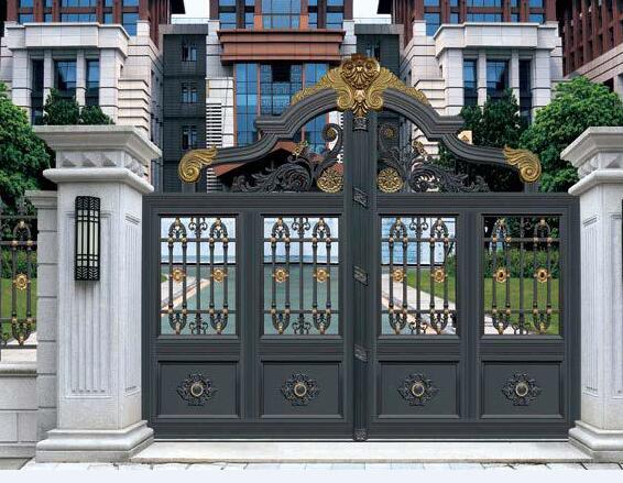 庭院铝艺大门定做(图2)